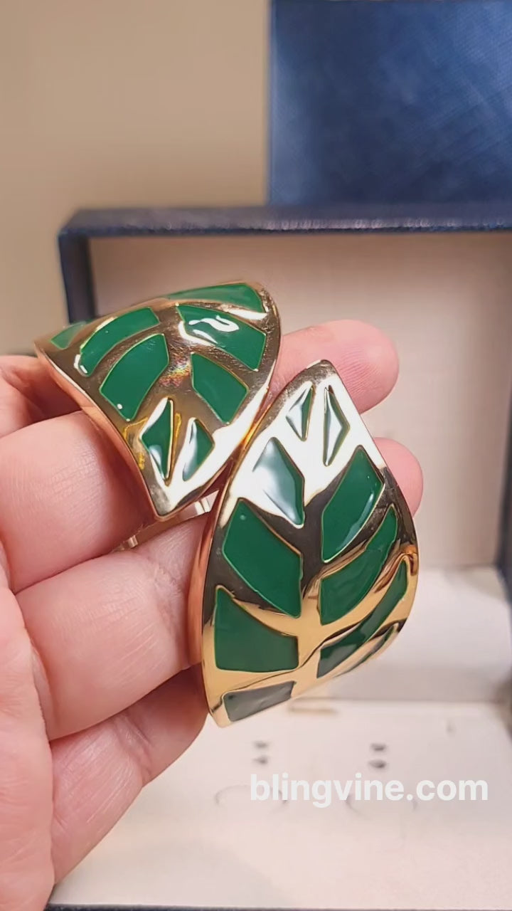 Leaf Enamel Bracelet