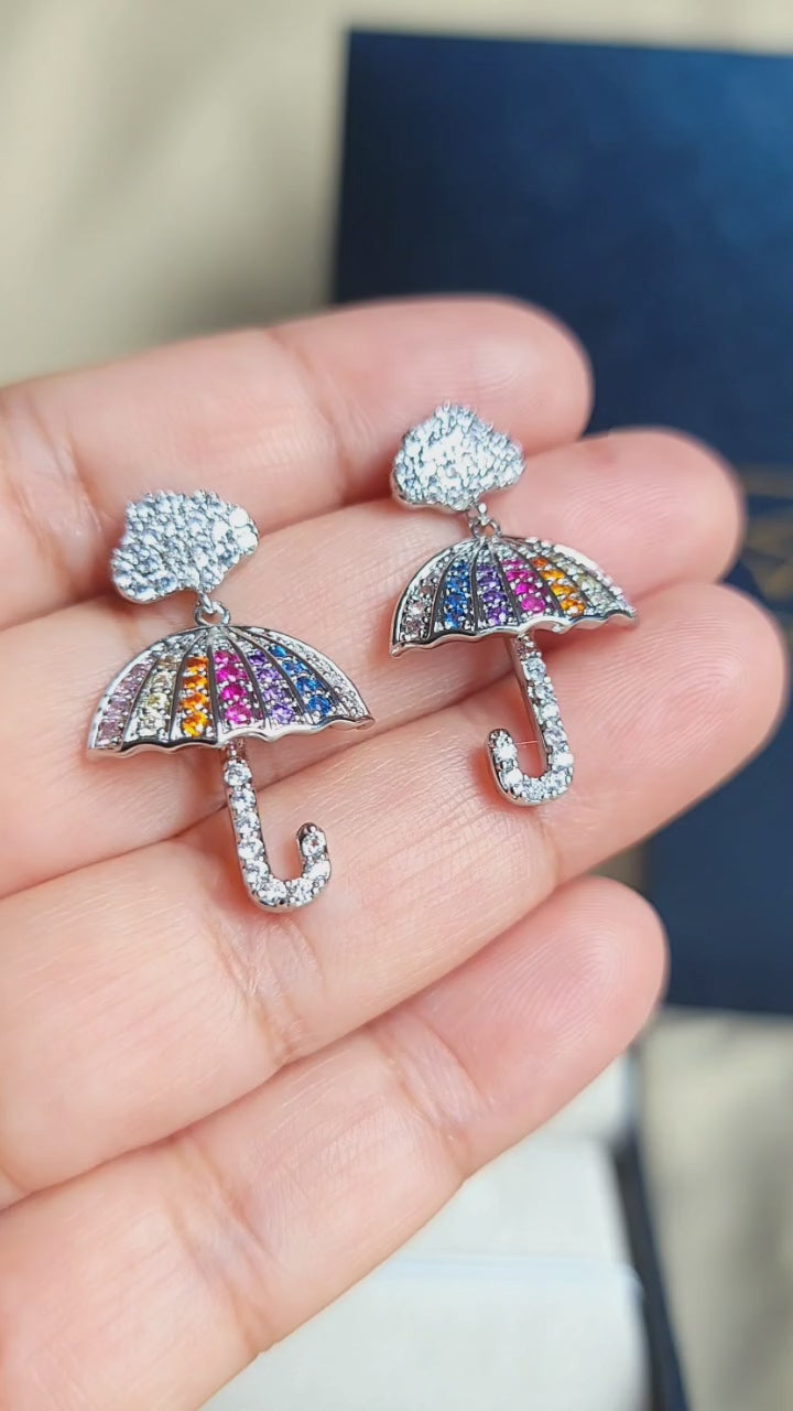 Silver Cloud Studs