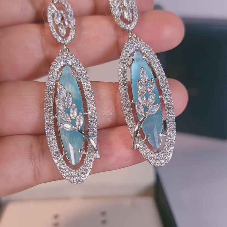 Blue Oasis Statement Earrings