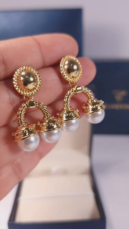 Golden Pot Danglers