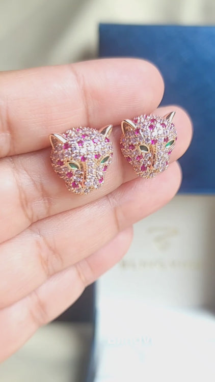 Pink Panther Studs