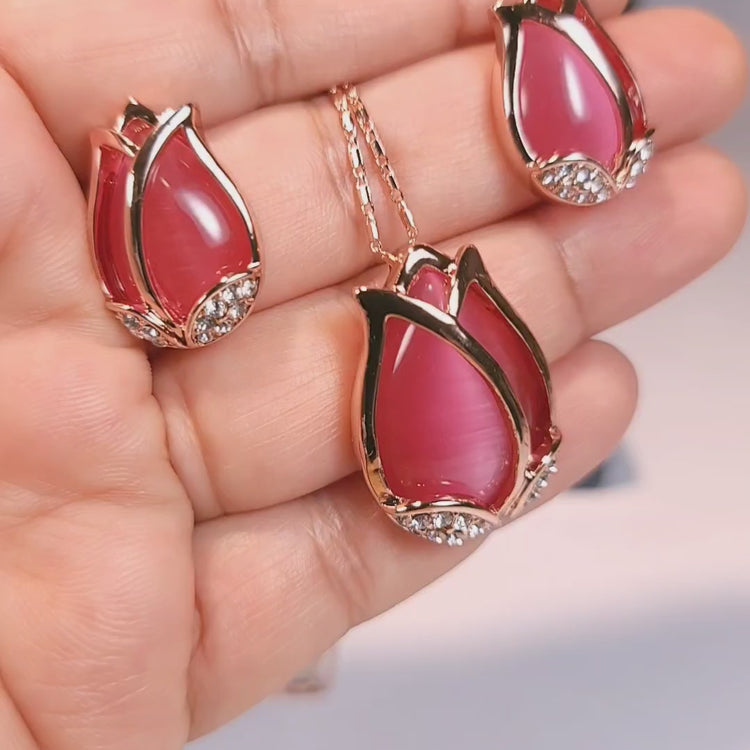 Tulips Pendant Set