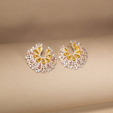 Prism Crest Statement Earrings