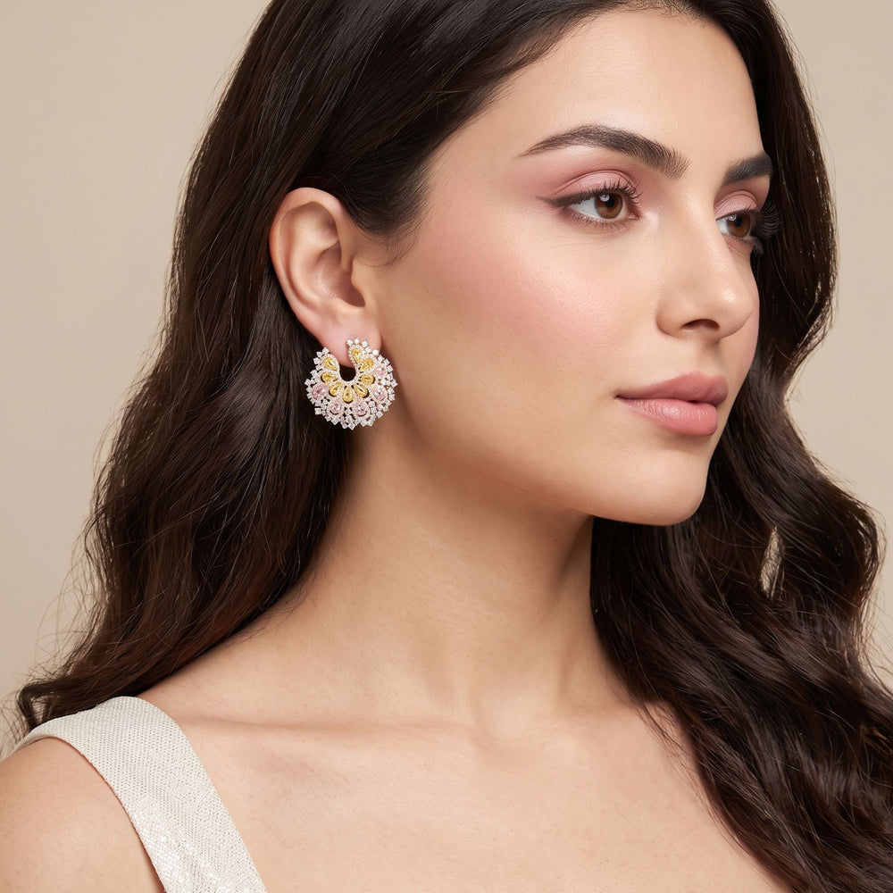 Prism Crest Statement Earrings