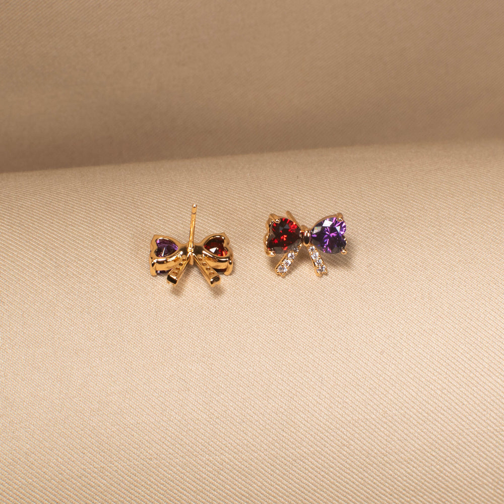 Prismatic Bow Tie Studs