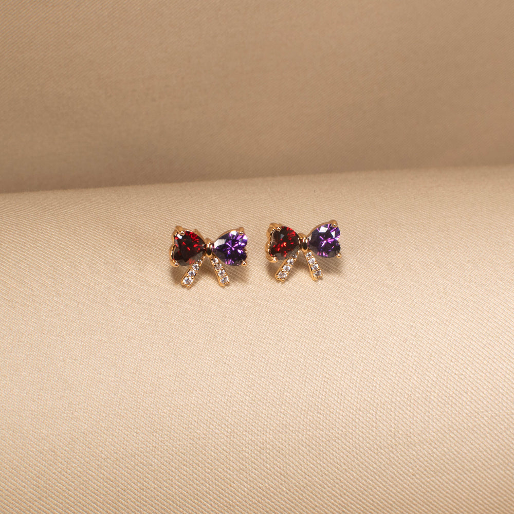 Prismatic Bow Tie Studs