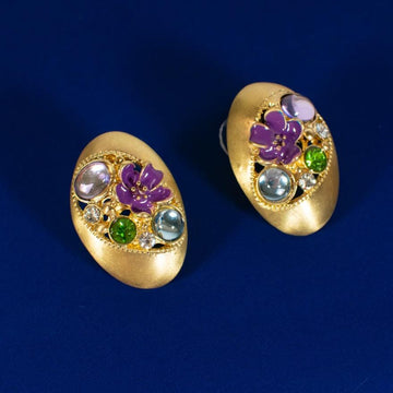 Purple Bloom Studs