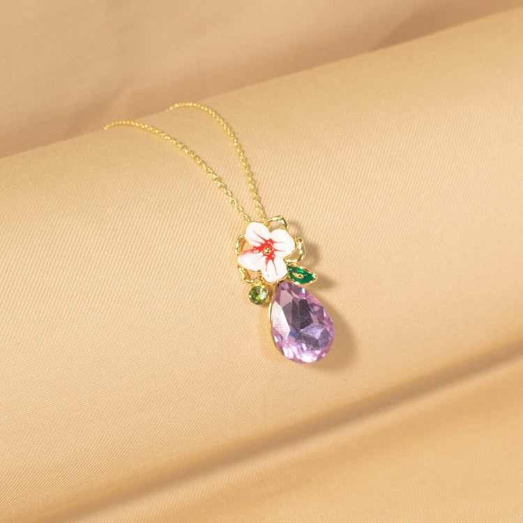 Purple Blossom Pendant Set - Nature Collection