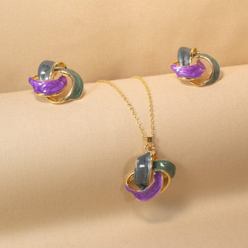 Purple Fusion Pendant Set