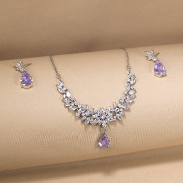 Purple Haze Sparkle Necklace Set