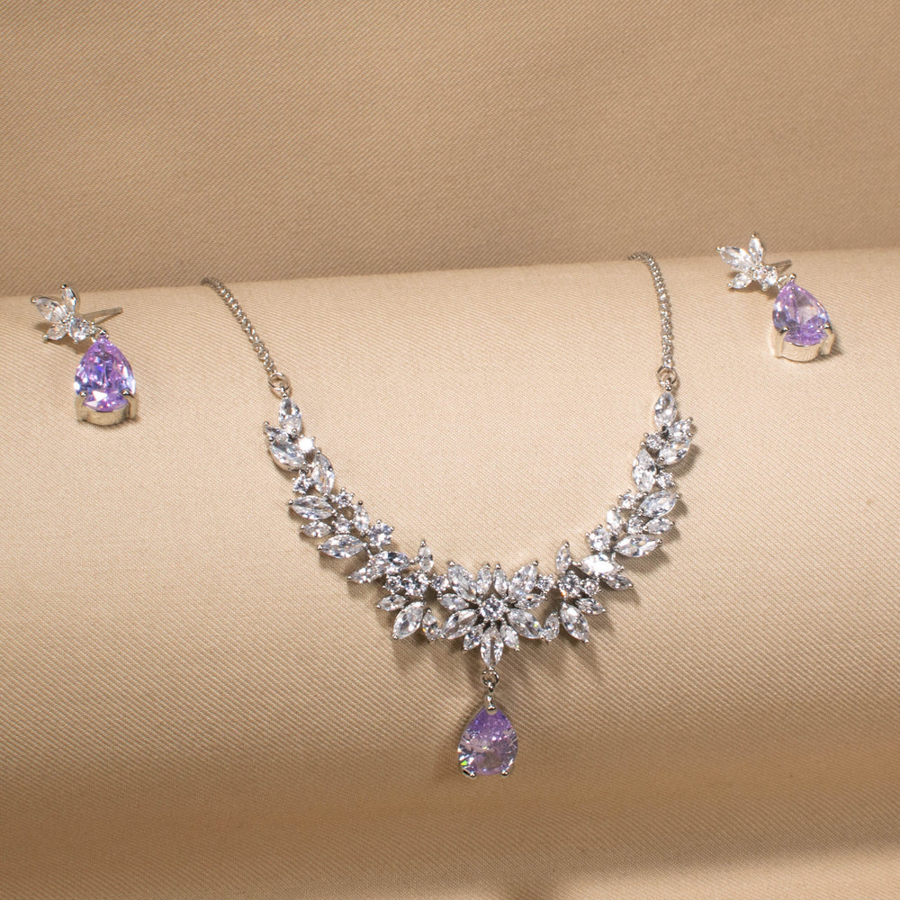 Purple Haze Sparkle Necklace Set