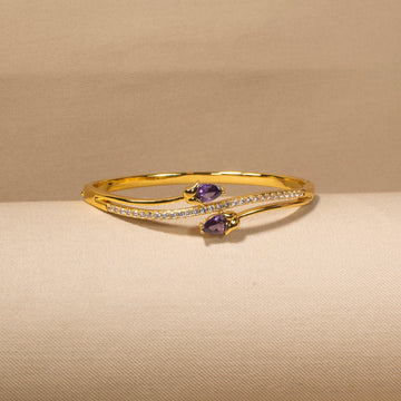 Purple Petal Drift Bracelet
