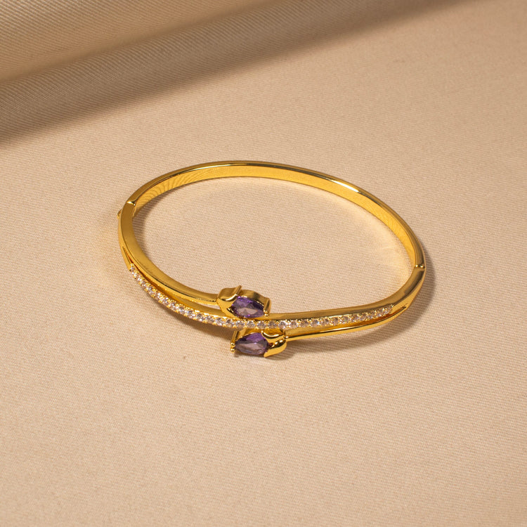 Purple Petal Drift Bracelet