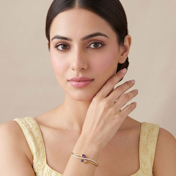 Purple Petal Drift Bracelet