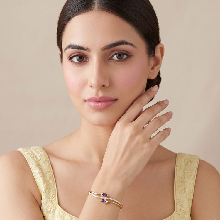Purple Petal Drift Bracelet