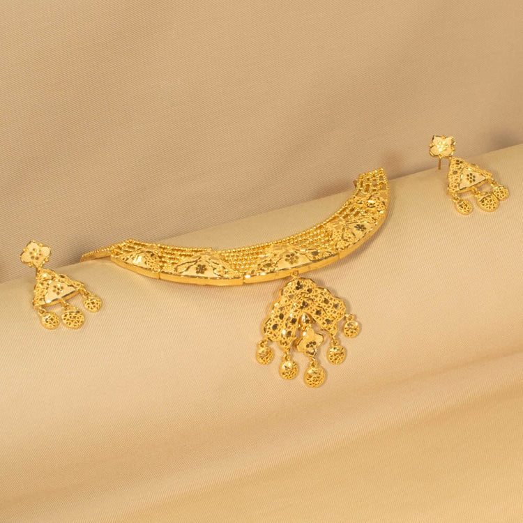 Raajsi Gold Replica Necklace Set - Alankar Collection