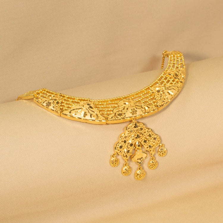Raajsi Gold Replica Necklace Set - Alankar Collection