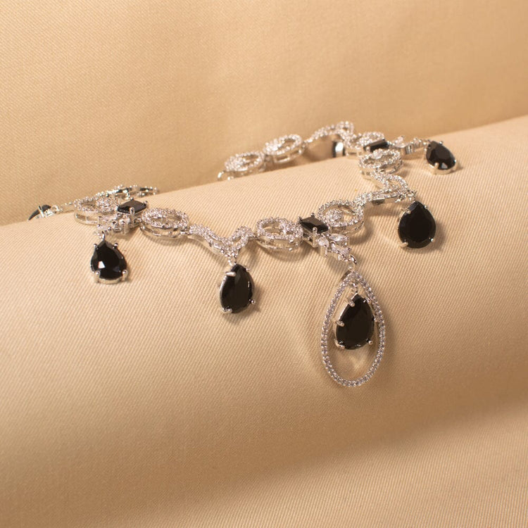 Raasha Necklace Set - Black