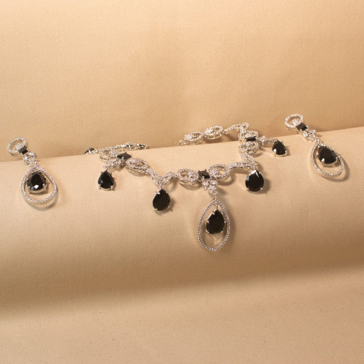 Raasha Necklace Set - Black