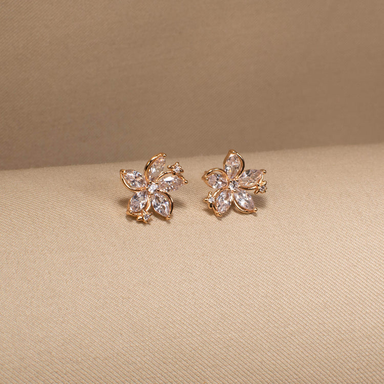 Radiant Floral Whimsy Studs