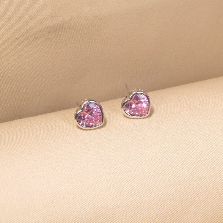 Radiant Heart Pendant Set-Pink-Minima Collection
