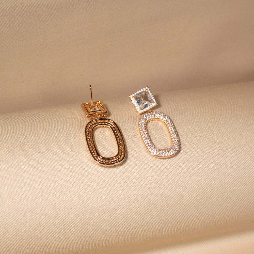 Radiant Oval Drop Earrings