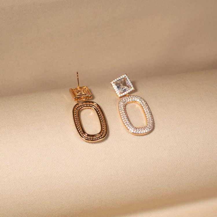 Radiant Oval Drop Earrings