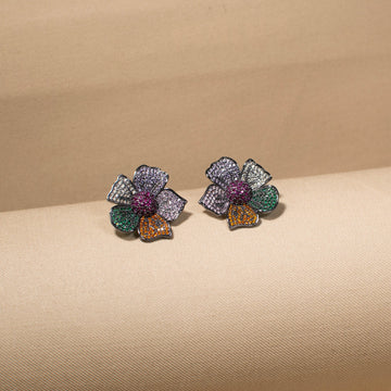 Rainbow Blossom Earrings
