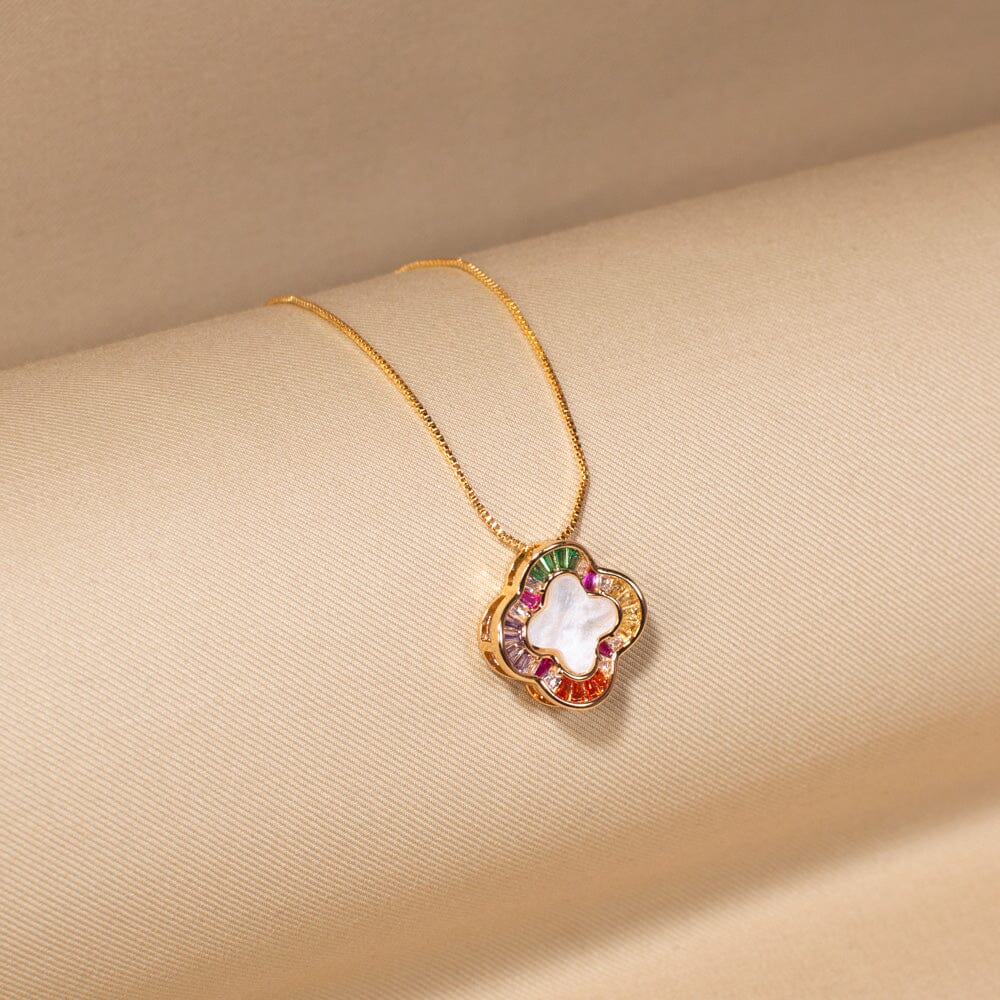 Rainbow Clover Pendant Set - Minima Collection