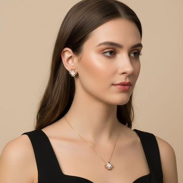 Rainbow Clover Pendant Set - Minima Collection