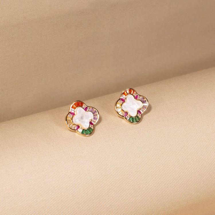 Rainbow Clover Pendant Set - Minima Collection