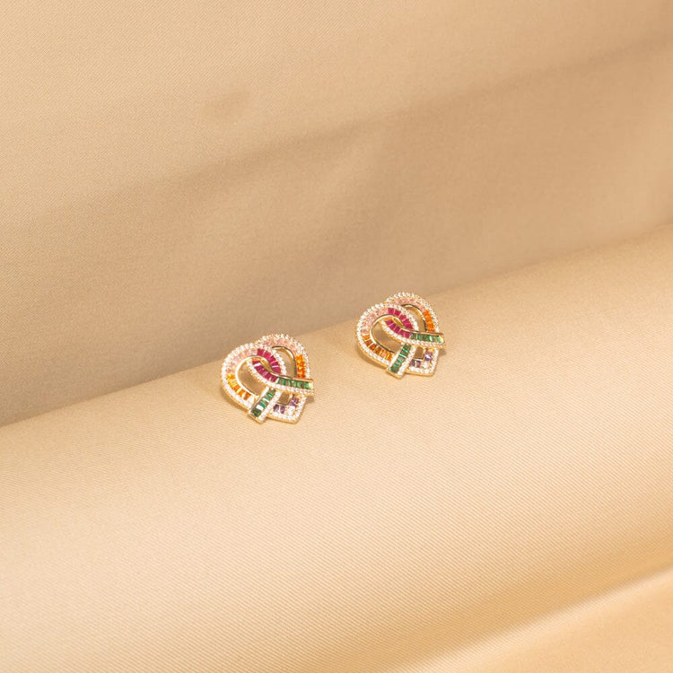 Rainbow Heartbeat Pendant Set - Raksha Bandhan Collection