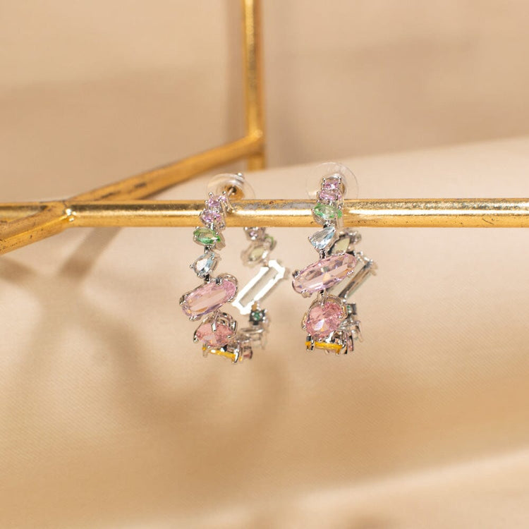 Rainbow Hoop Earrings