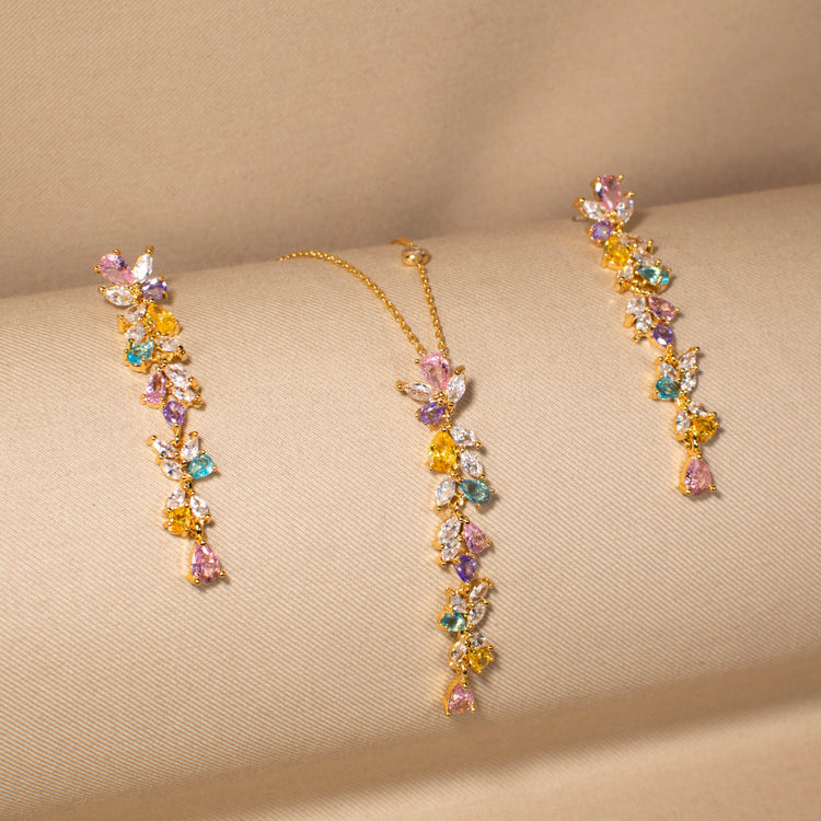 Rainbow Vine Pendant Set