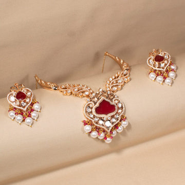 Raktima Necklace Set- Pratha Collection