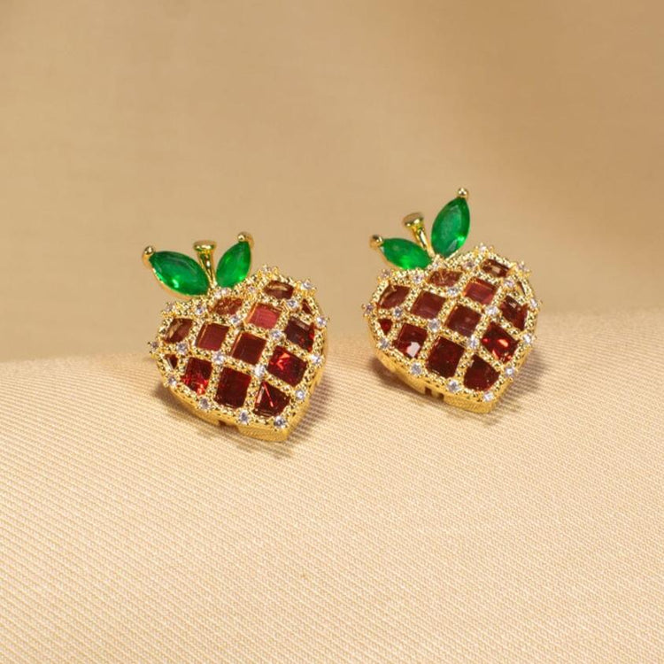 Red Heart Studs