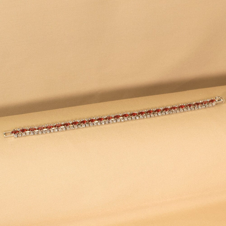 Red Royale Bracelet - Glitterati Collection