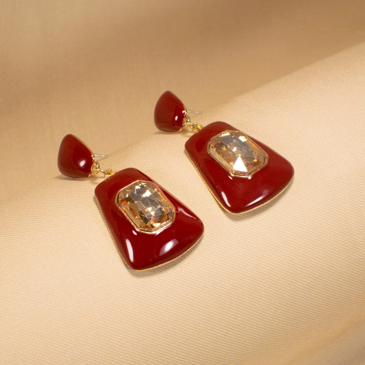 Red Wine Enamel Danglers