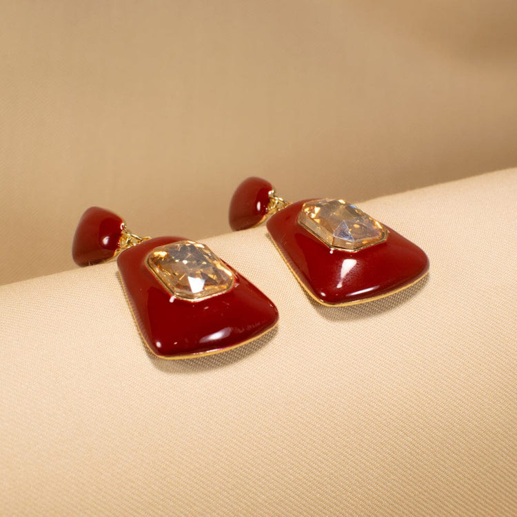 Red Wine Enamel Danglers