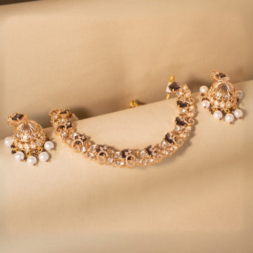 Reeshika Necklace Set - Pratha Collection
