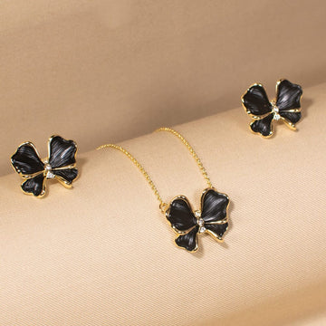 Regal Bow Pendant Set - Minima Collection