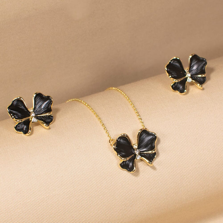 Regal Bow Pendant Set - Minima Collection