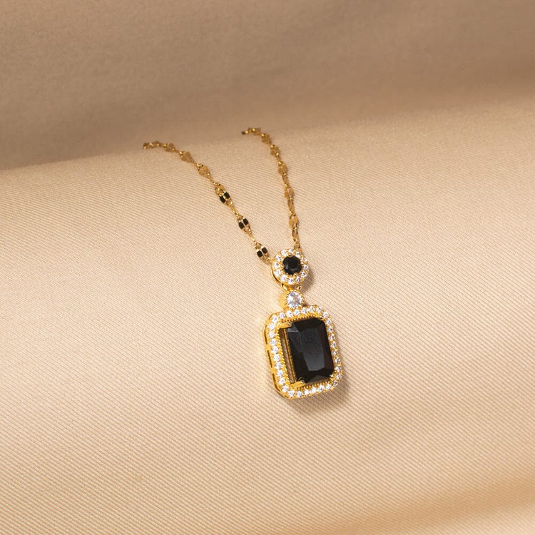 Regal Cushion Pendant Set-Black-Minima Collection