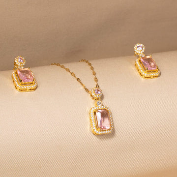 Regal Cushion Pendant Set-Pink-Minima Collection