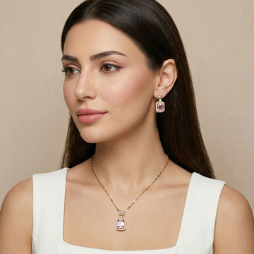 Regal Cushion Pendant Set-Pink-Minima Collection