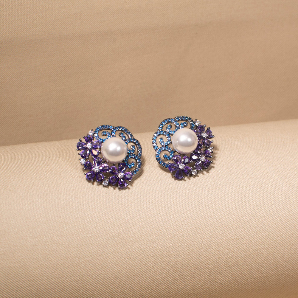 Regal Iris Swirl Studs