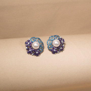 Regal Iris Swirl Studs