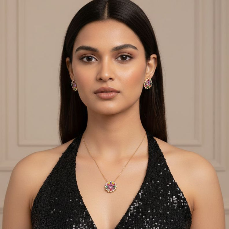 Regal Posy Pendant Set - Glint Collection