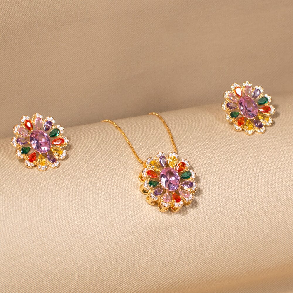 Regal Posy Pendant Set - Glint Collection