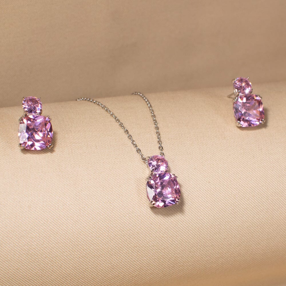 Reina Pendant Set - Pink